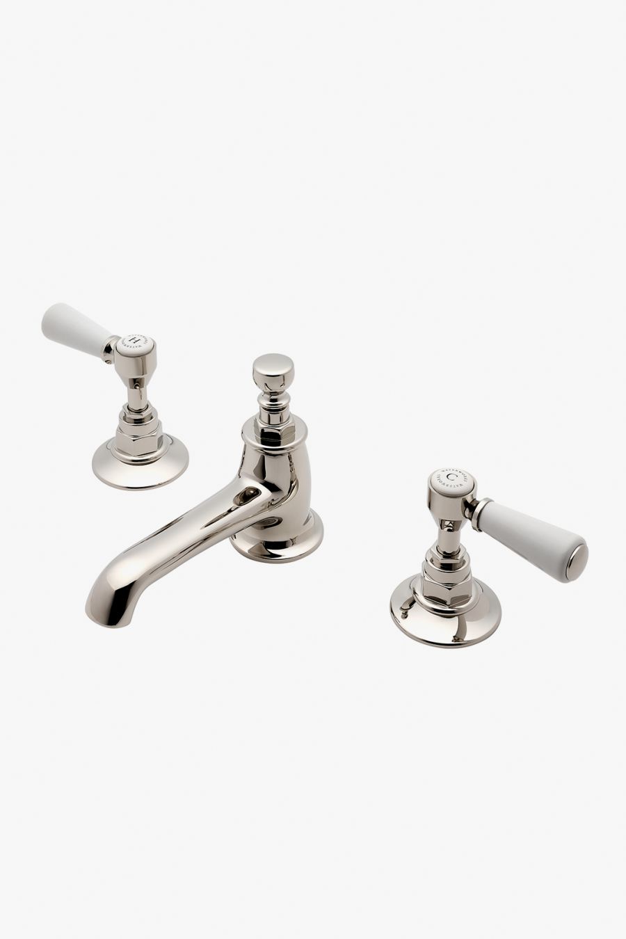 Highgate Lavatory Faucet with Porcelain Lever Handles