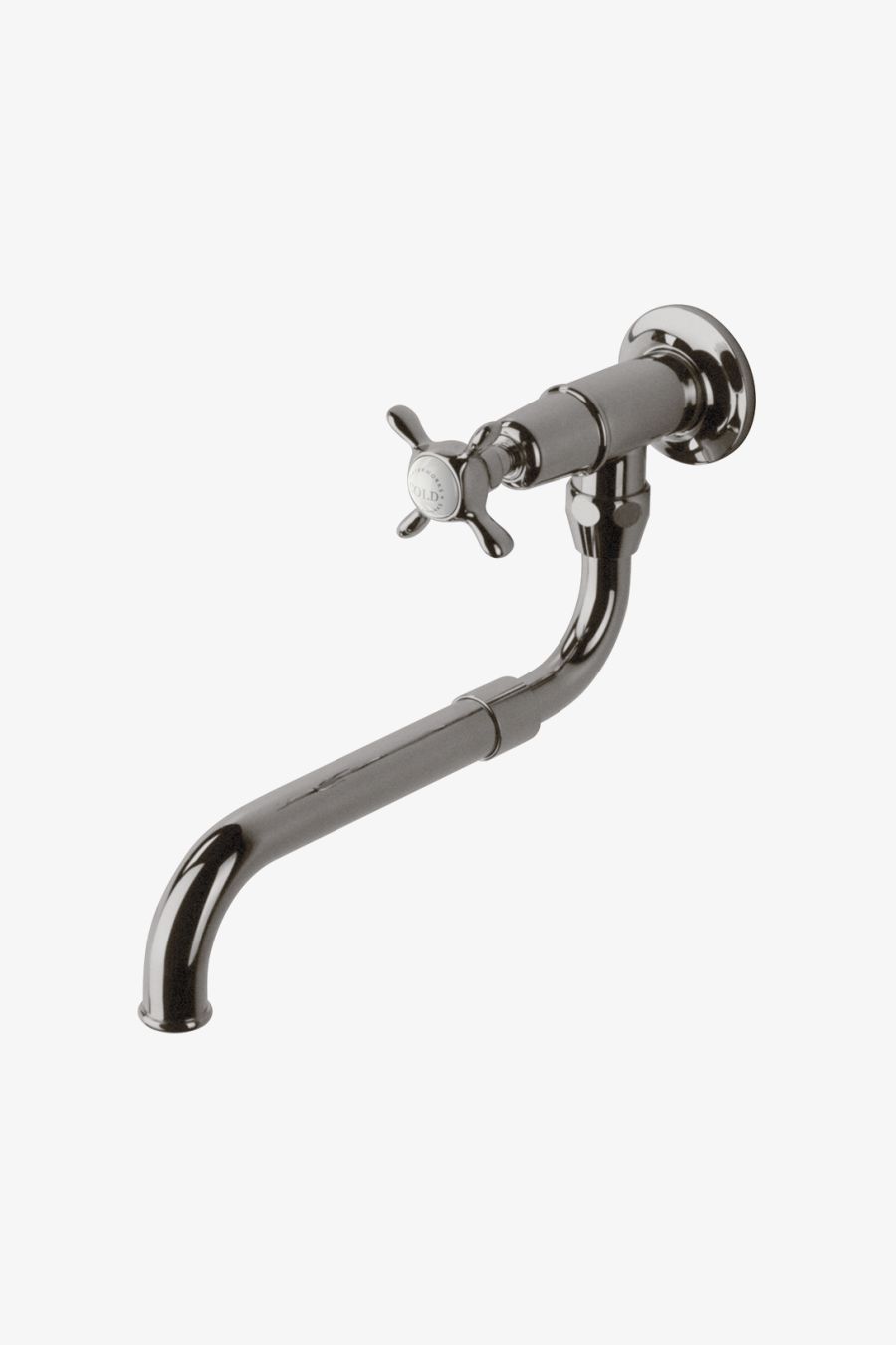 Easton Classic Wall Mounted Extension Pot Filler with Metal Cross Handles