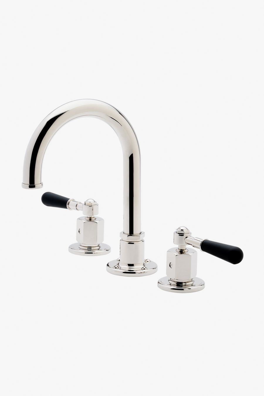 Regulator Gooseneck Lavatory Faucet with Two-Tone Lever Handles
