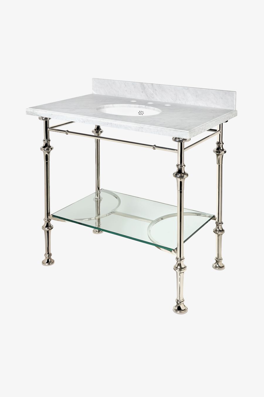 Pelham Metal Four Leg Single Washstand 36 3/16" x 22 3/16" x 32 5/16" - BASE ONLY