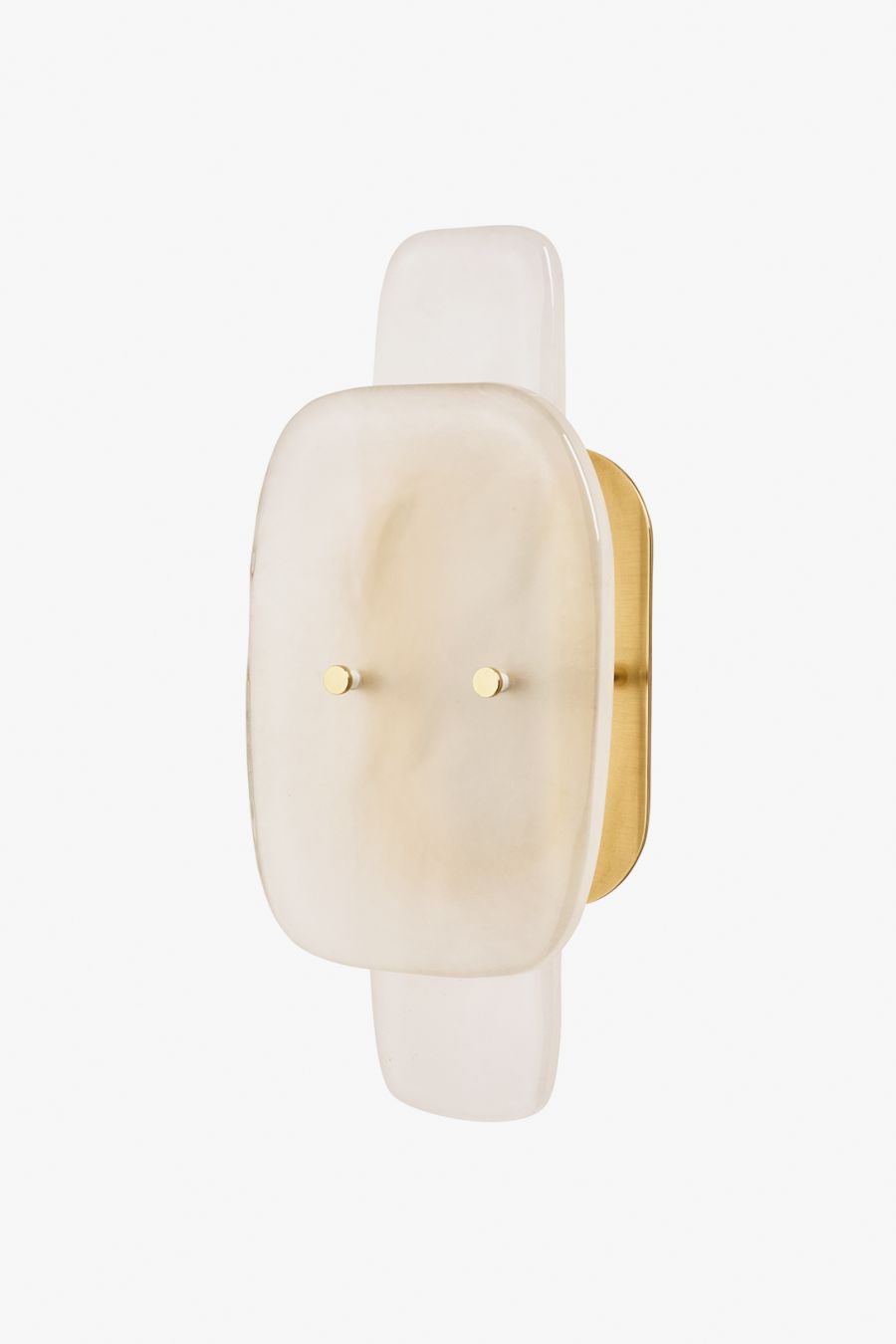 Simona Wall Mounted Single Sconce with Double Murano Glass Diffusers