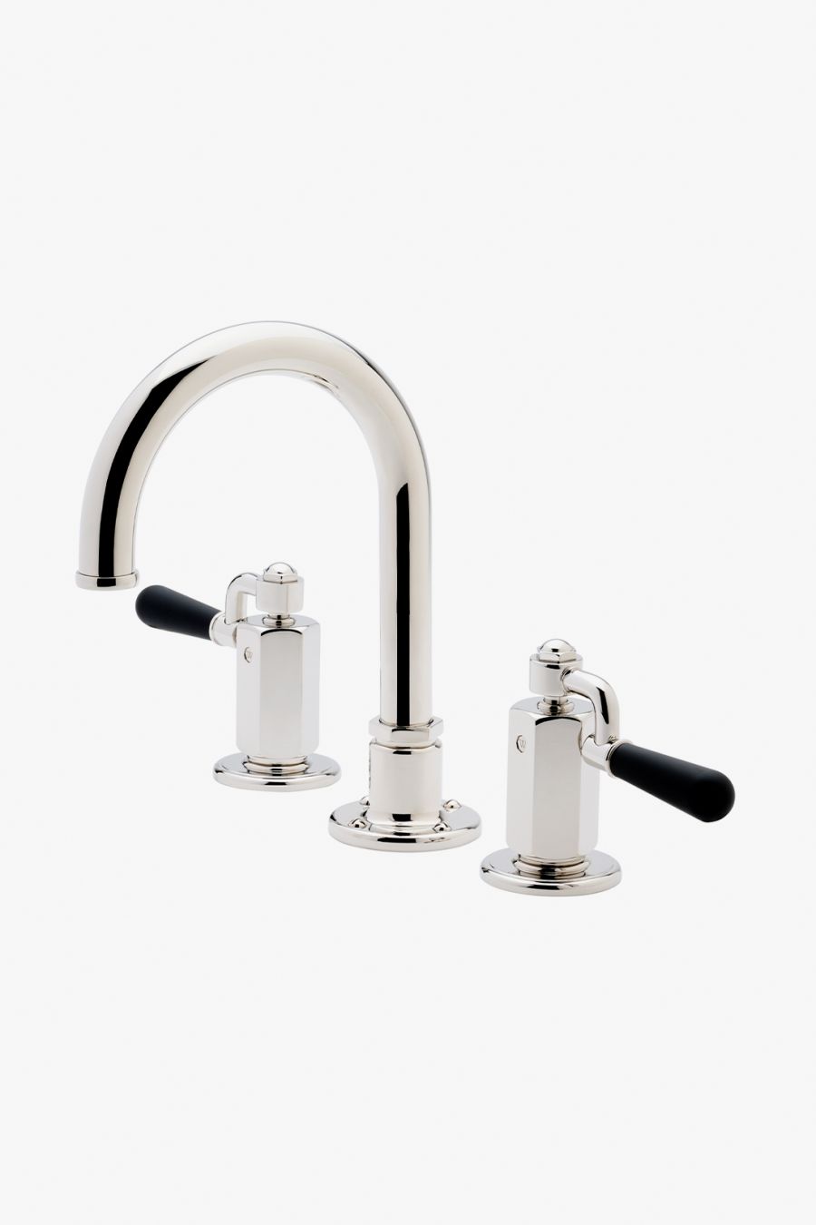 Regulator Gooseneck Lavatory Faucet with Two-Tone Drop Lever Handles
