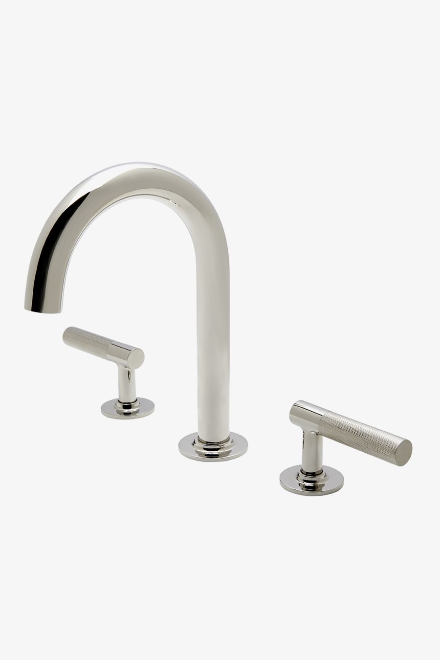 Bond Union Series Gooseneck Lavatory Faucet with Guilloche Link Lever Handles