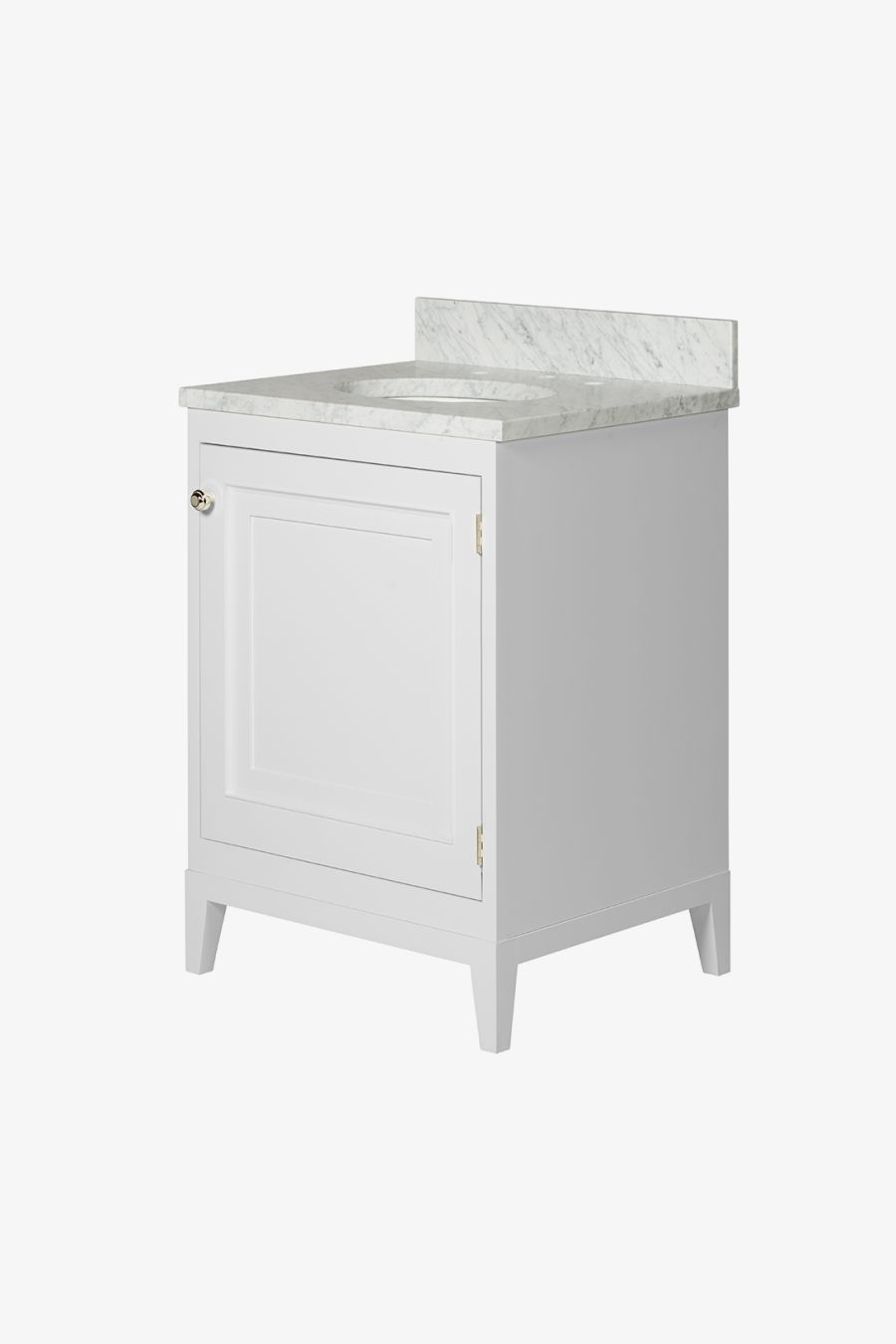 Belden Single Vanity with Tapered Legs 24" x 21" x 33 1/4" - BASE ONLY