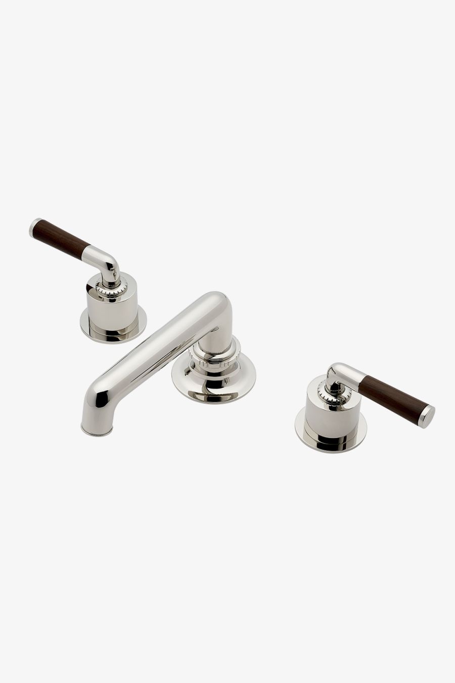 Henry Chronos Lavatory Faucet with Walnut Lever Handles