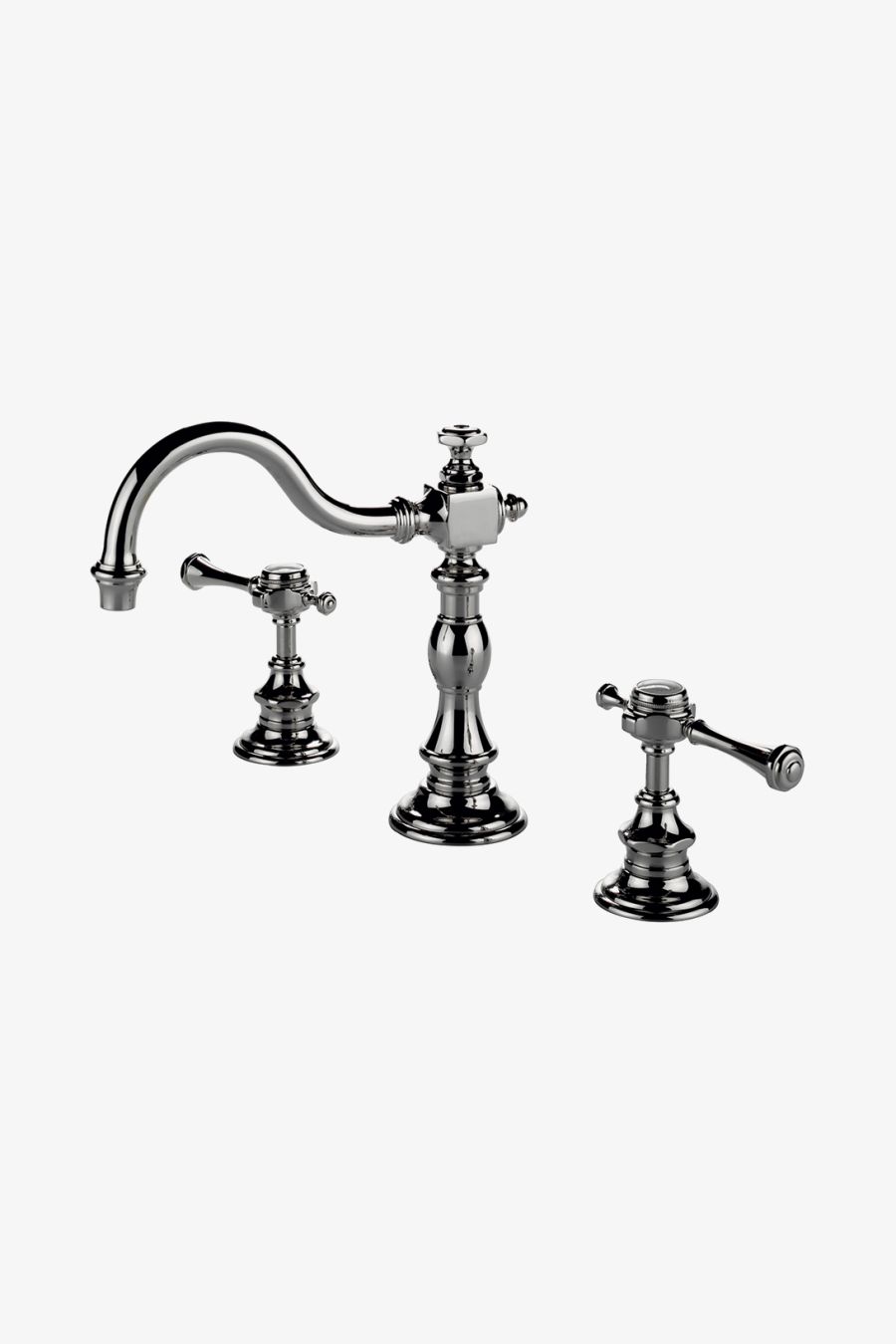 Julia Deck Mounted Marquee Lavatory Faucet with Metal Lever Handles