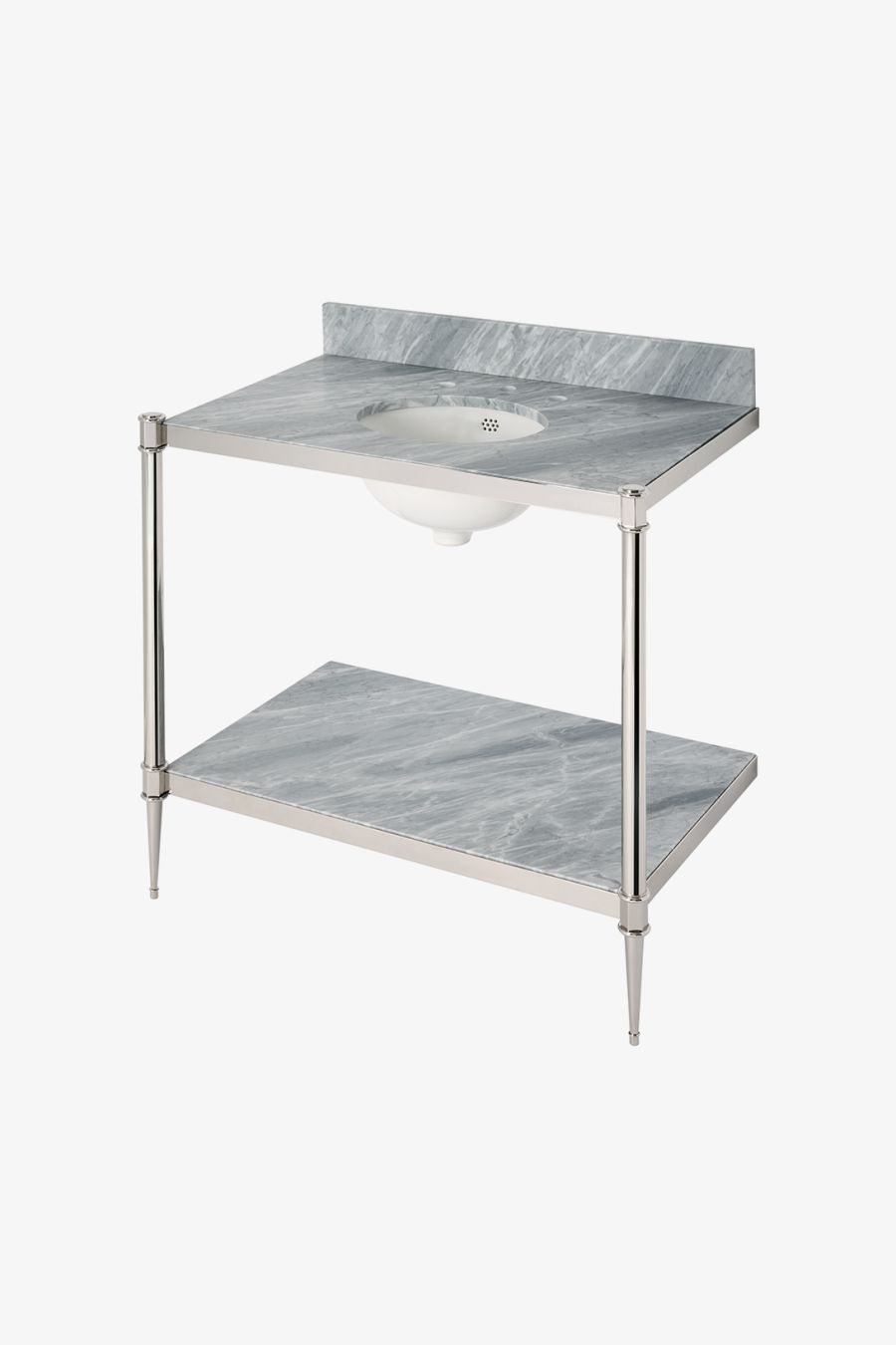 Camden Metal Round Single Two Leg Washstand 38" x 23" x 34" - BASE ONLY