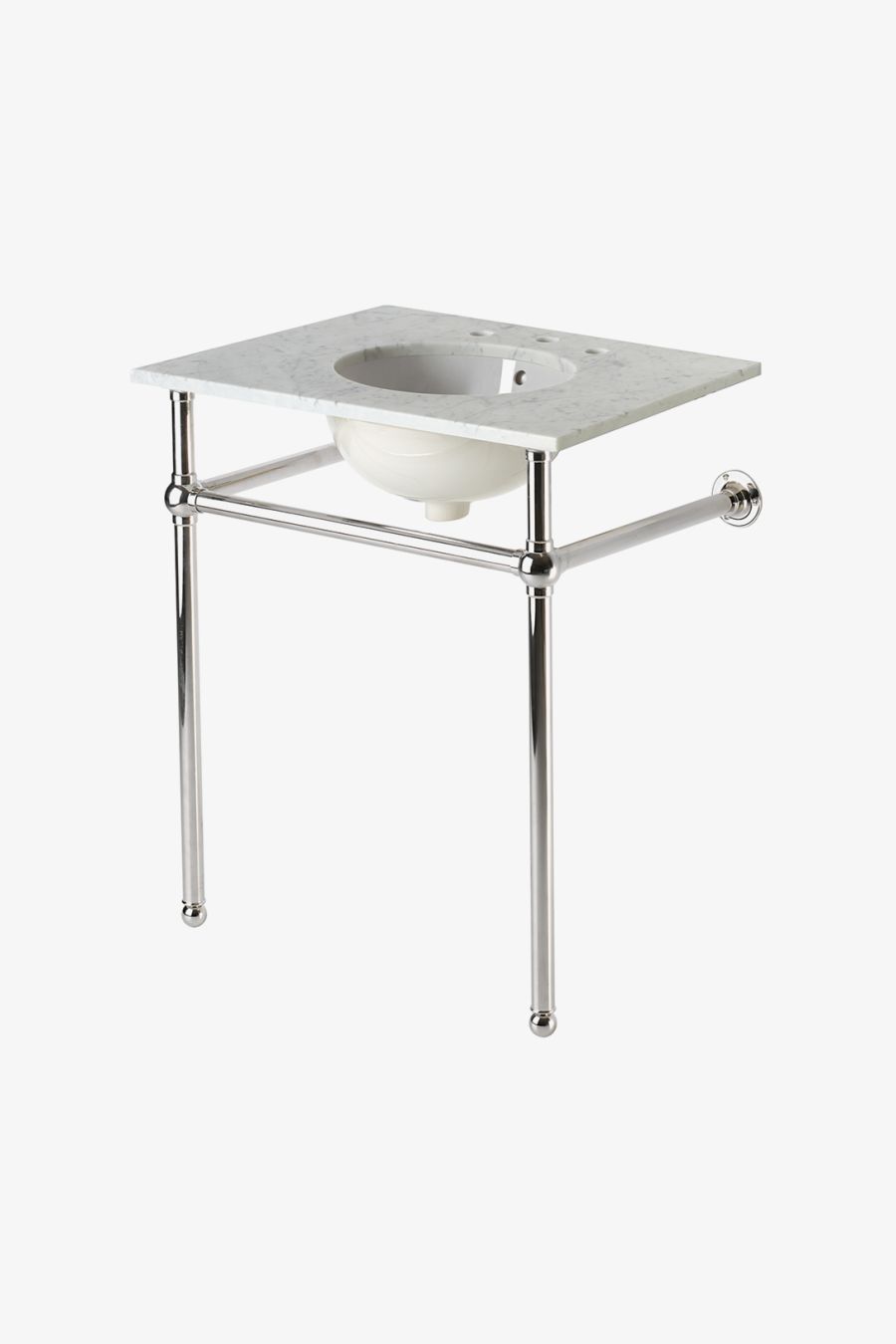 Universal Two Leg Single Washstand Packaged with Sink and Slab Top 30" x 21" x 32 3/4"