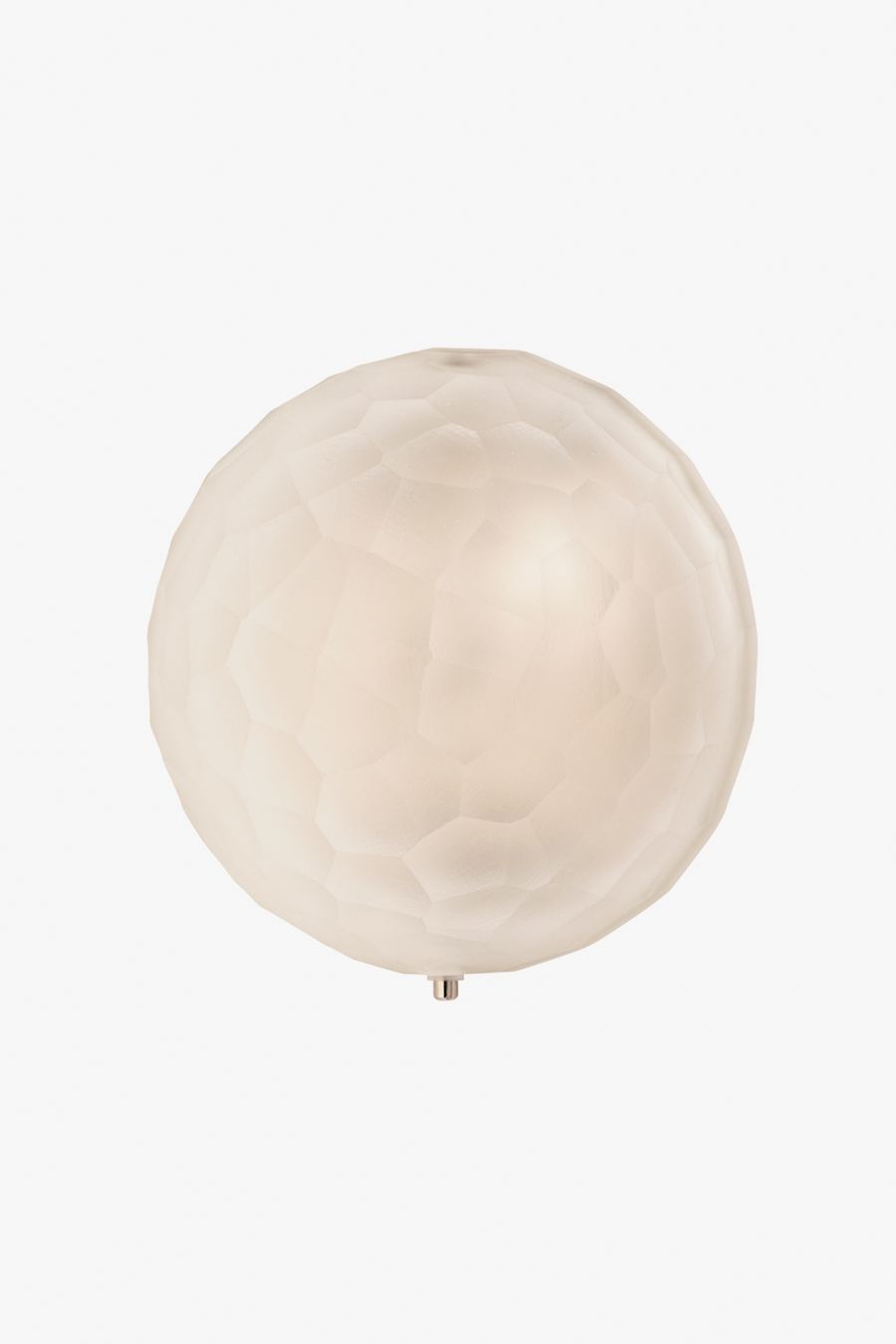 Lucia Wall / Ceiling Small Round Flush Mount with Murano Glass Diffuser