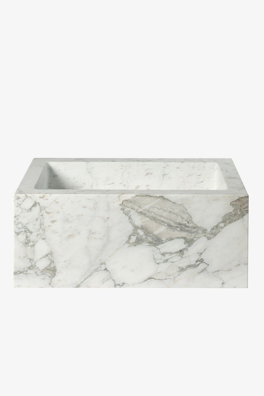 Tellaro Rectangular Wall Mounted Marble Lavatory Sink 28" x 17" x 11"