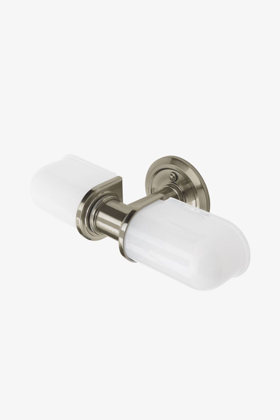 R.W. Atlas Wall Mounted Double Arm Sconce with Glass Shades