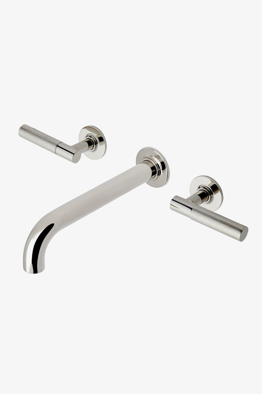 Bond Union Series Wall Mounted Lavatory Faucet with Guilloche Link Lever Handles