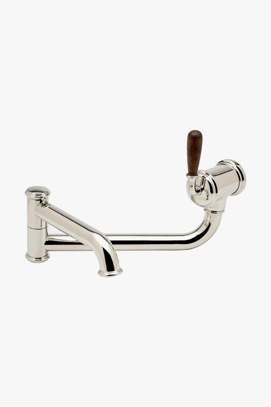 Canteen Wall Mounted Articulated Pot Filler with Oak Lever Handle