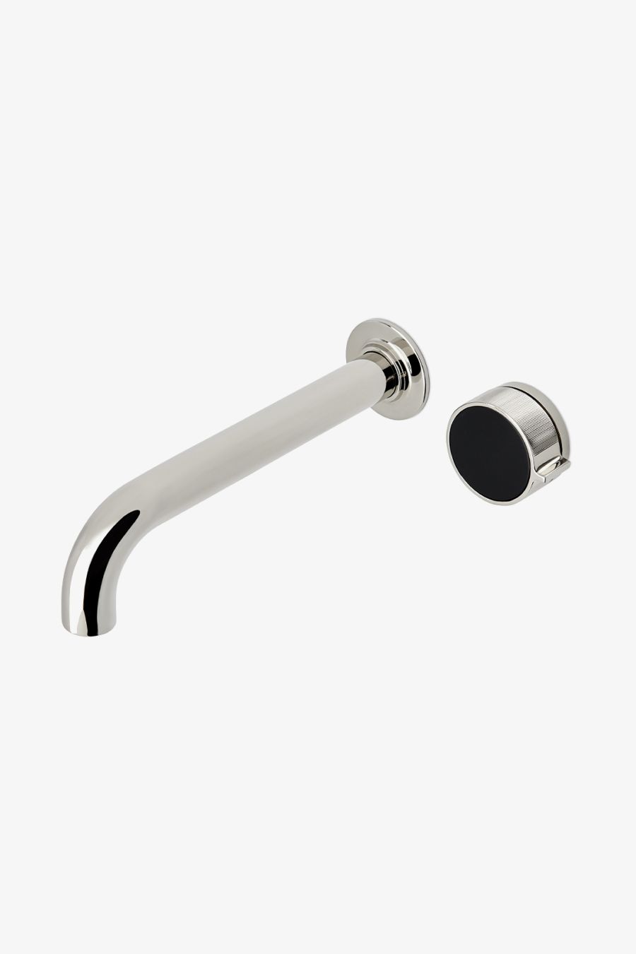 Bond Union Series Wall Mounted Lavatory Faucet with Enamel Guilloche Lines Single Knob Handle