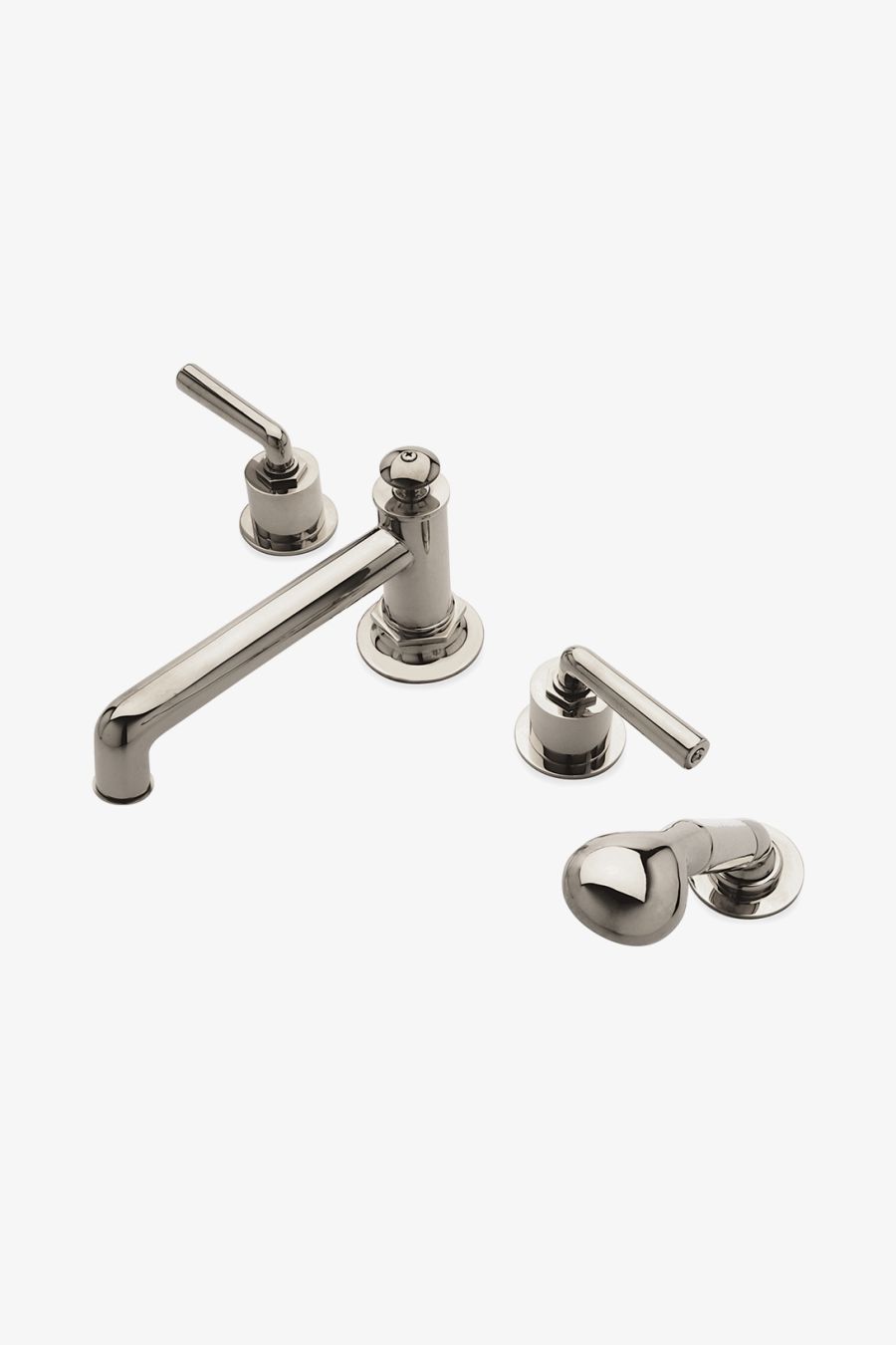 Henry Low Profile Concealed Tub Filler With Handshower and Metal Lever Handles