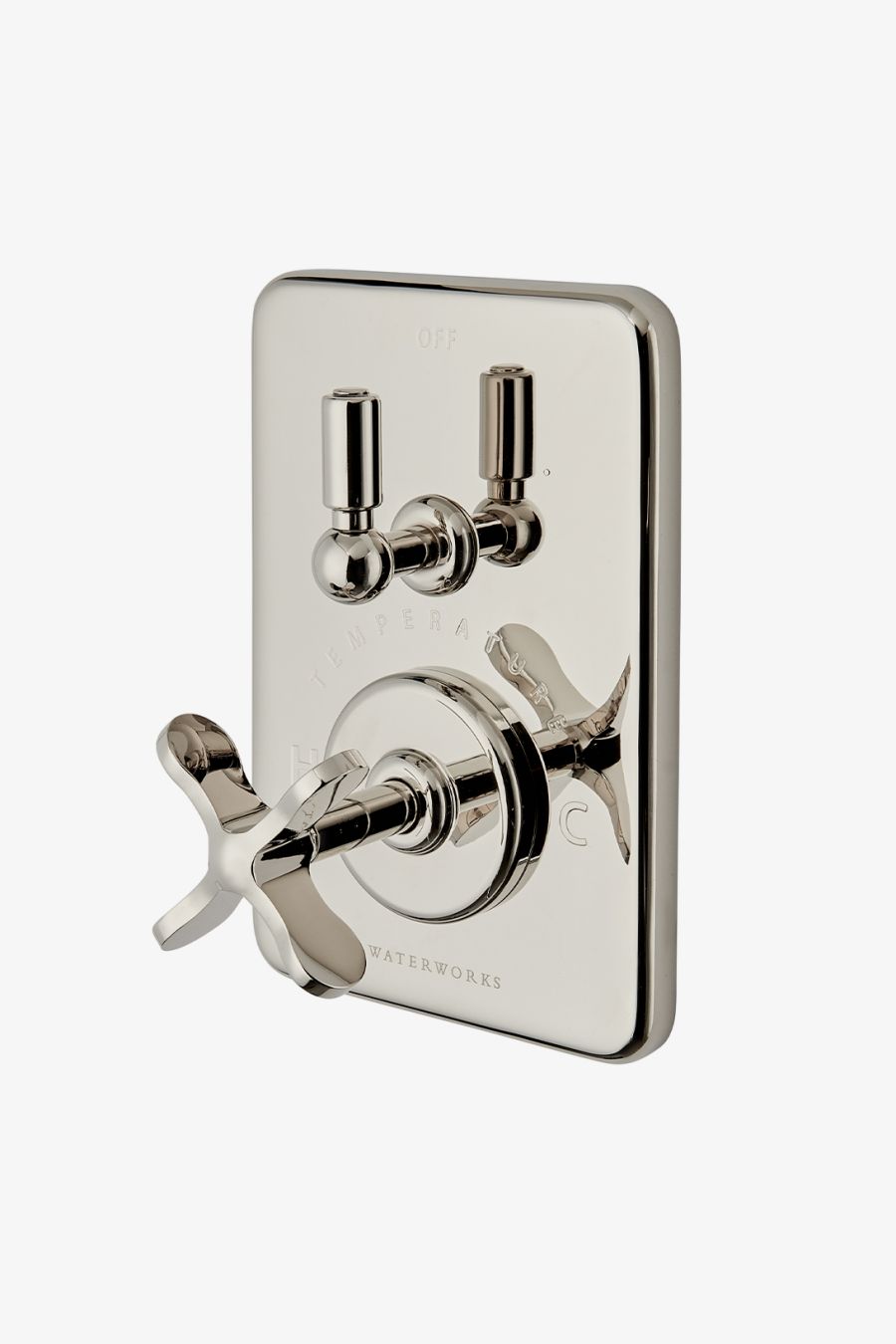 Ludlow Integrated Thermostatic and Diverter Trim with Cross Handle