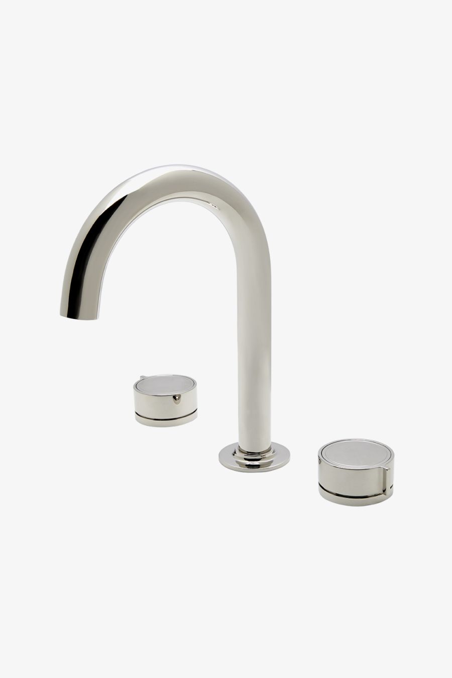 Bond Union Series Gooseneck Lavatory Faucet with Guilloche Link Knob Handles