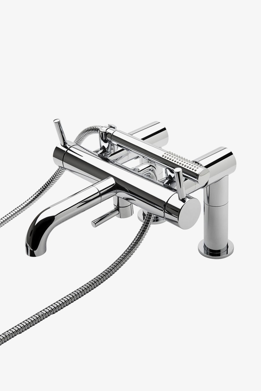 Flyte Deck Mounted Exposed Tub Filler with Handshower and Lever Handles