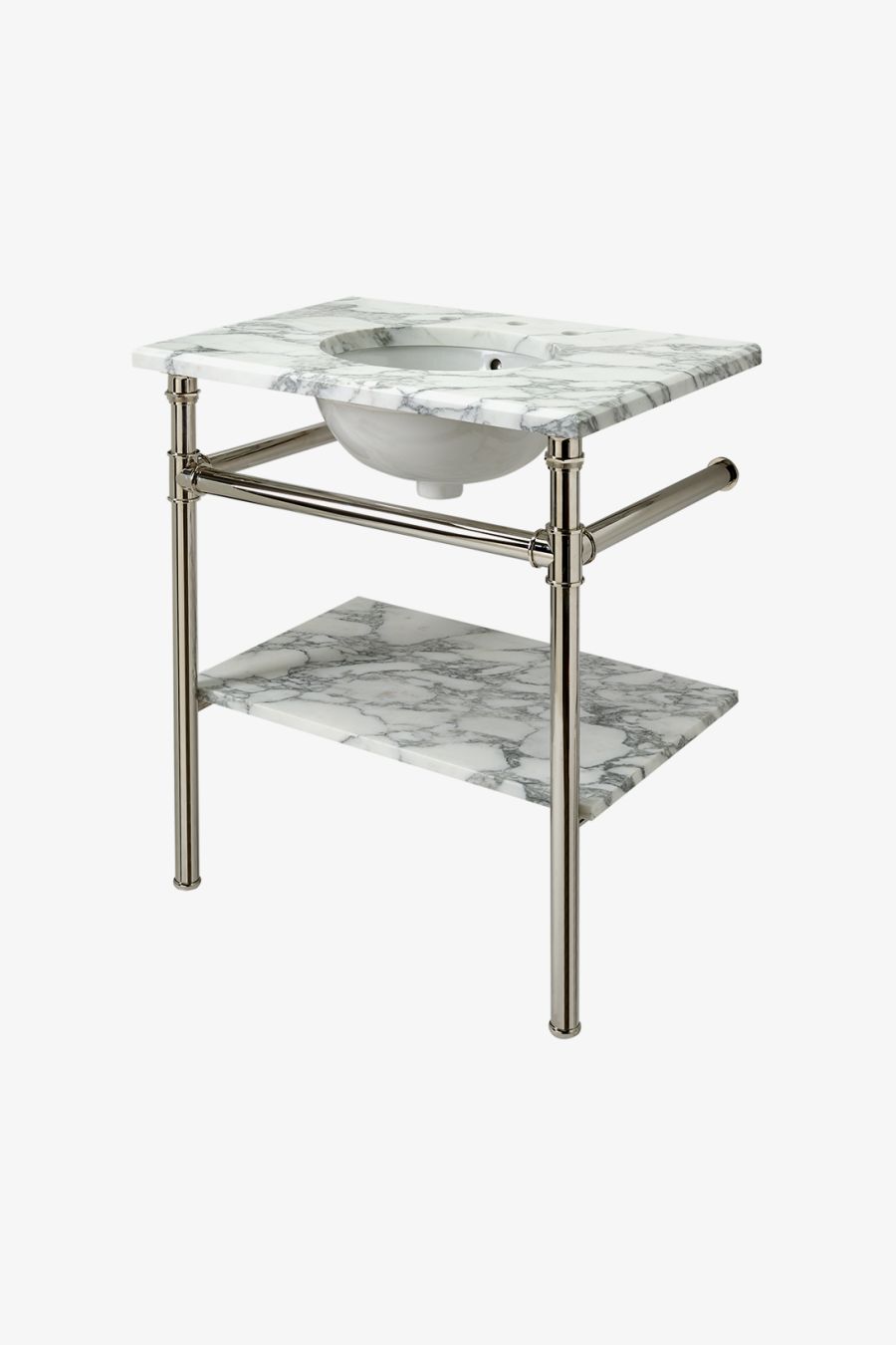 Henry Metal Round Single Two Leg Washstand 29" x 20" x 31 3/4" - BASE ONLY