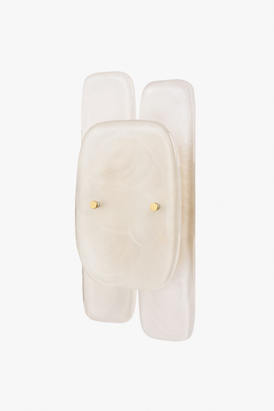 Simona Wall Mounted Single Sconce with Triple Murano Glass Diffusers