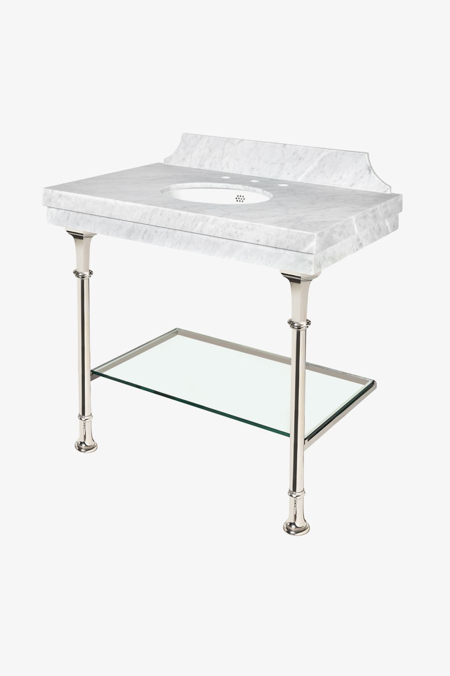 Lucerne Metal Two Leg Single Washstand 36 15/16" X 22 7/8" X 29 3/8" - BASE ONLY