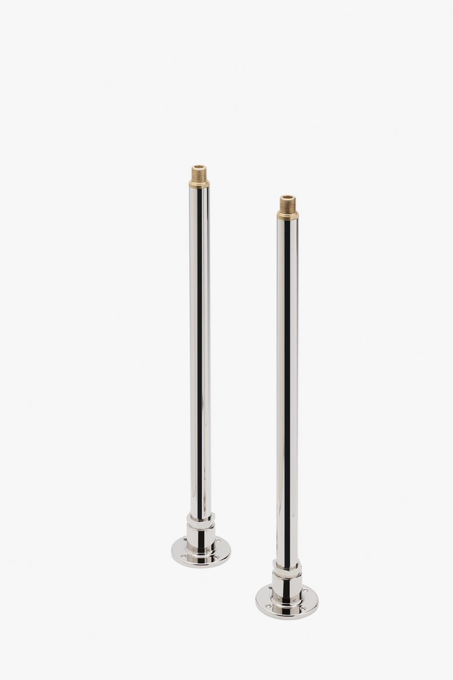 Regulator Pair of Floor Mount Exposed Tub Filler Unions in Chrome