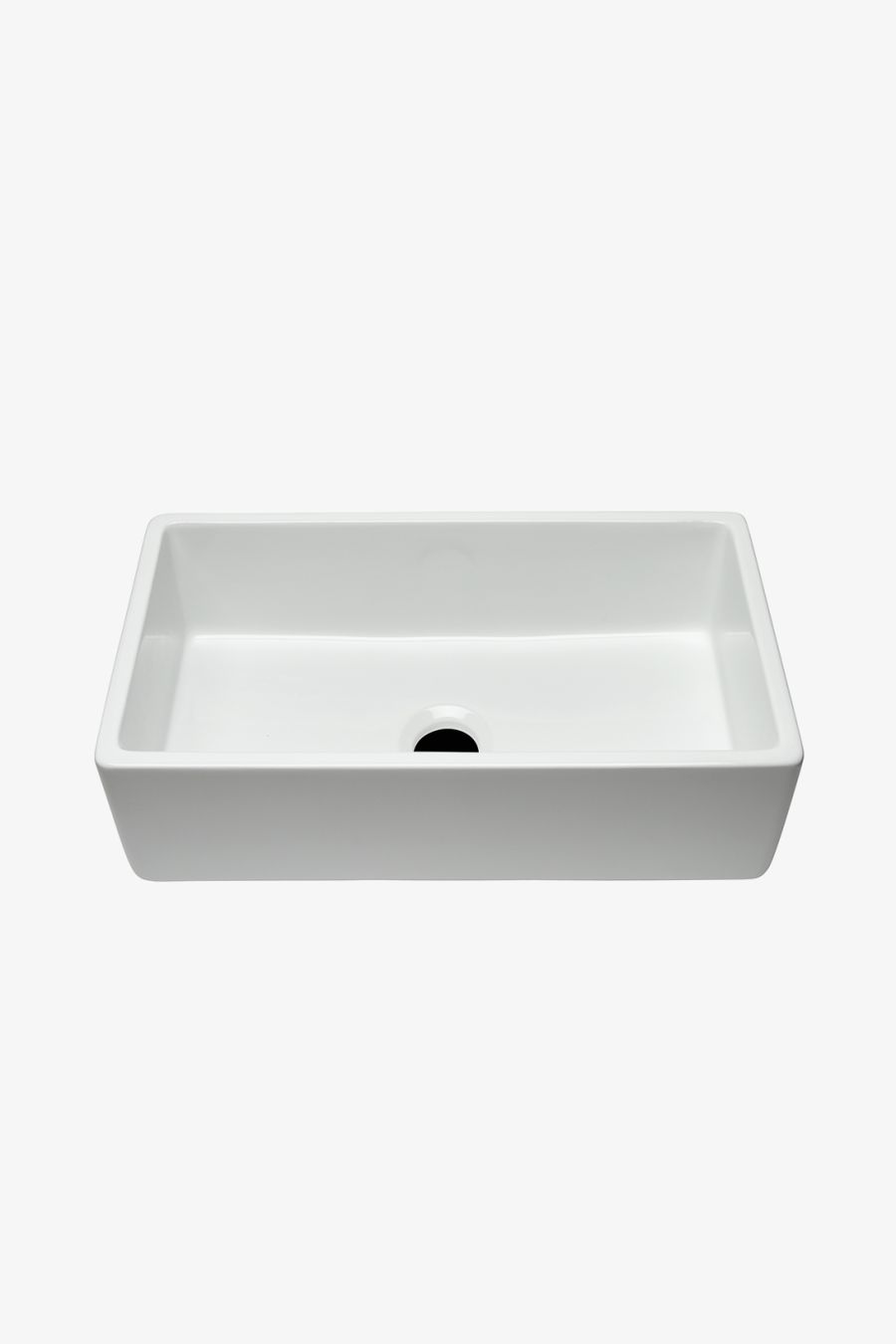 Clayburn 33" x 18 1/4" x 10" Fireclay Farmhouse Apron Sink with Center Drain