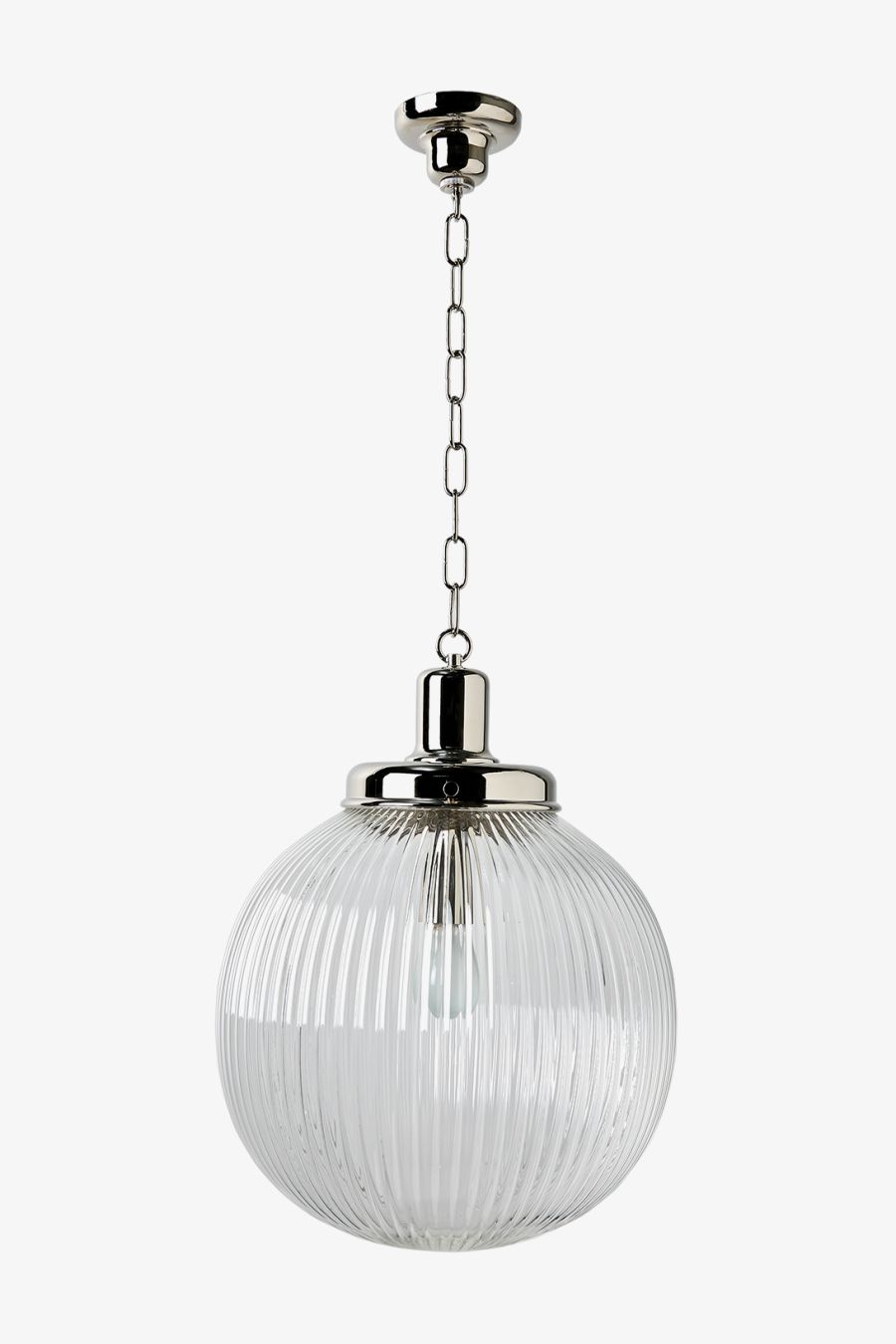 Aurora Ceiling Mounted Large Pendant with Glass Shade