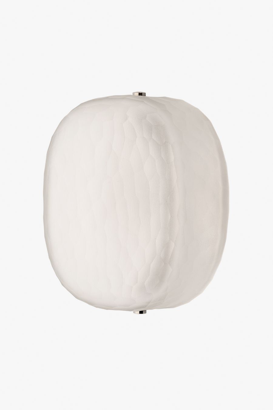 Lucia Wall / Ceiling Large Oval Flush Mount with Murano Glass Diffuser