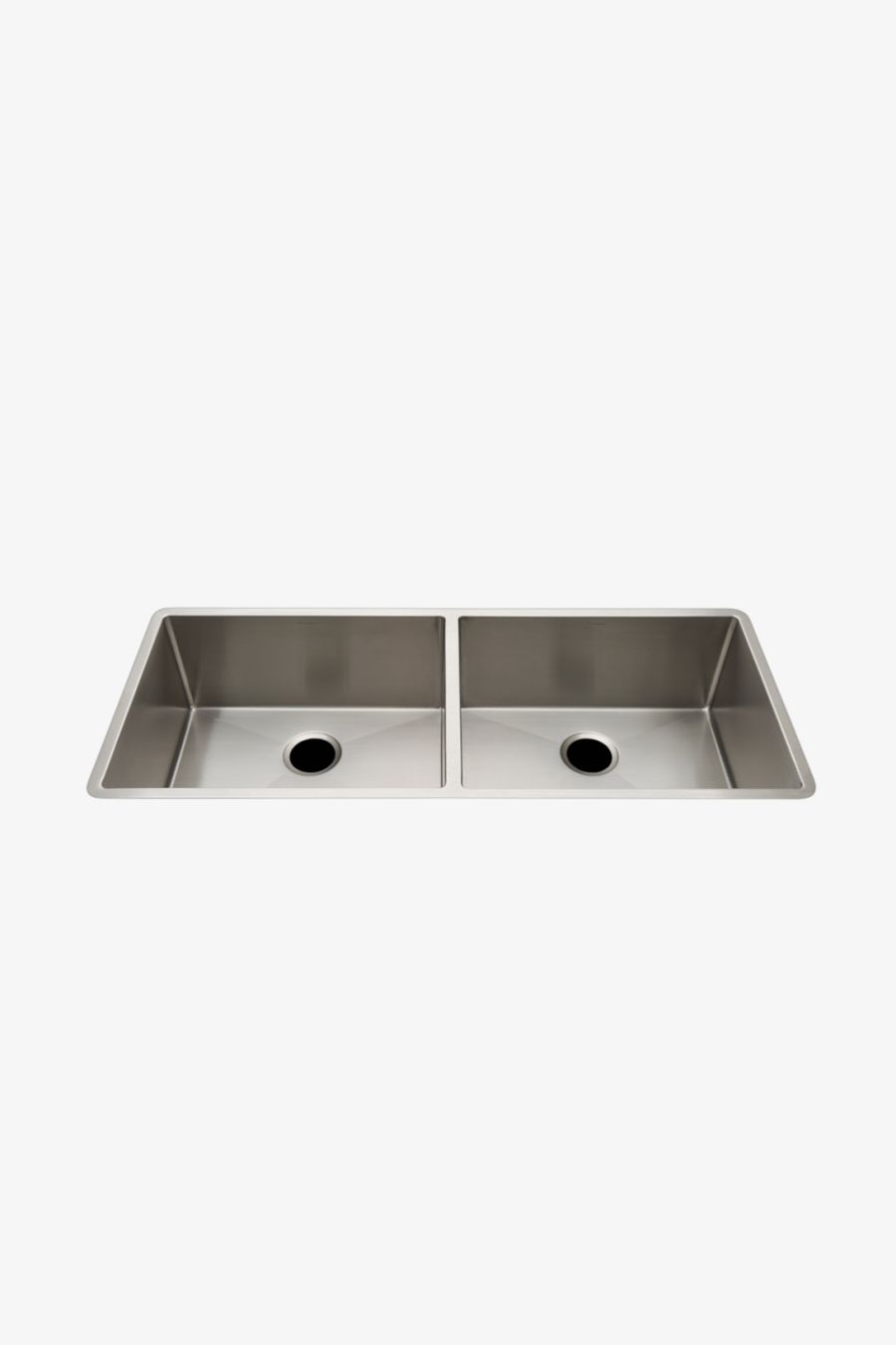 Kerr 45 1/4" x 18 3/4" x 10" Twin Stainless Steel Kitchen Sink with Rear Drains