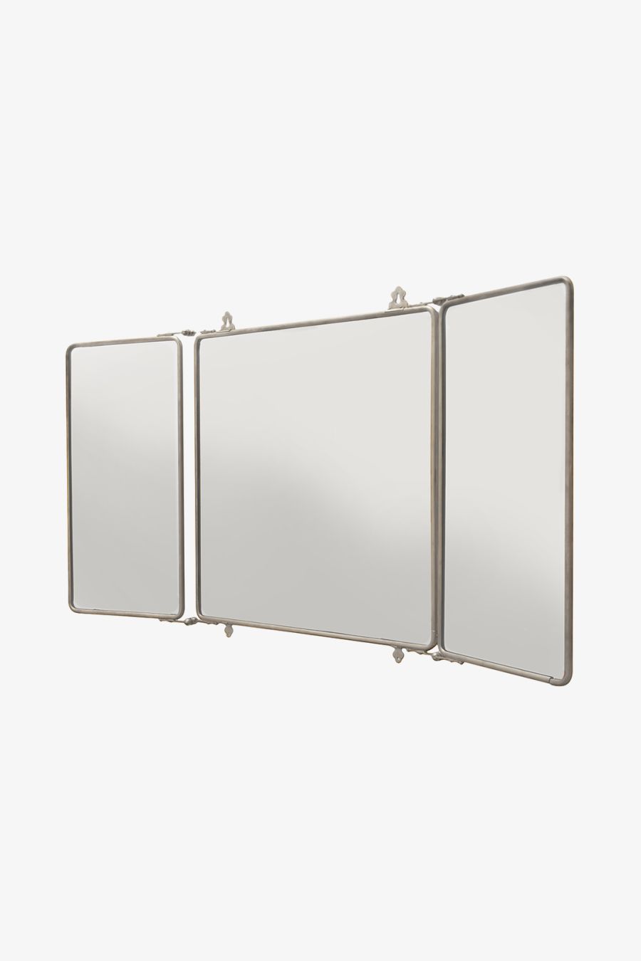 Daphne Metal Rectangular Wall Mounted Trifold Mirror 42 3/8" x 26 3/4" x 1"