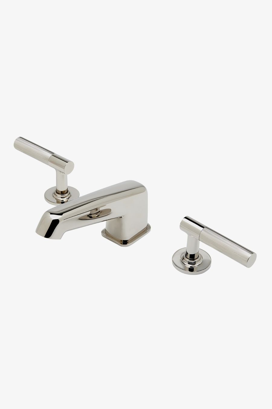Bond Tandem Series Lavatory Faucet with Guilloche Lines Lever Handles