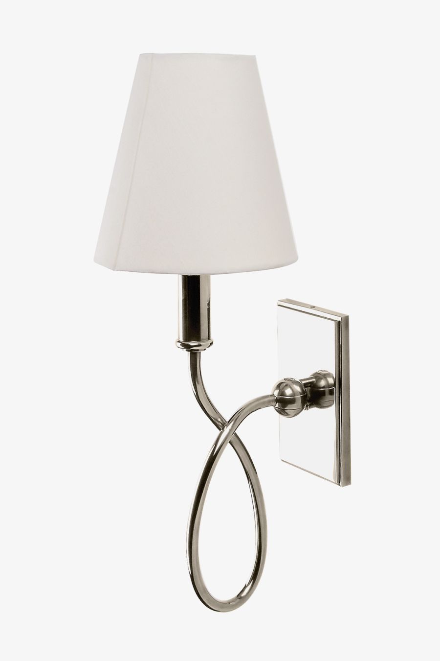 Blue Note Wall Mounted Single Arm Sconce with Fabric Shade