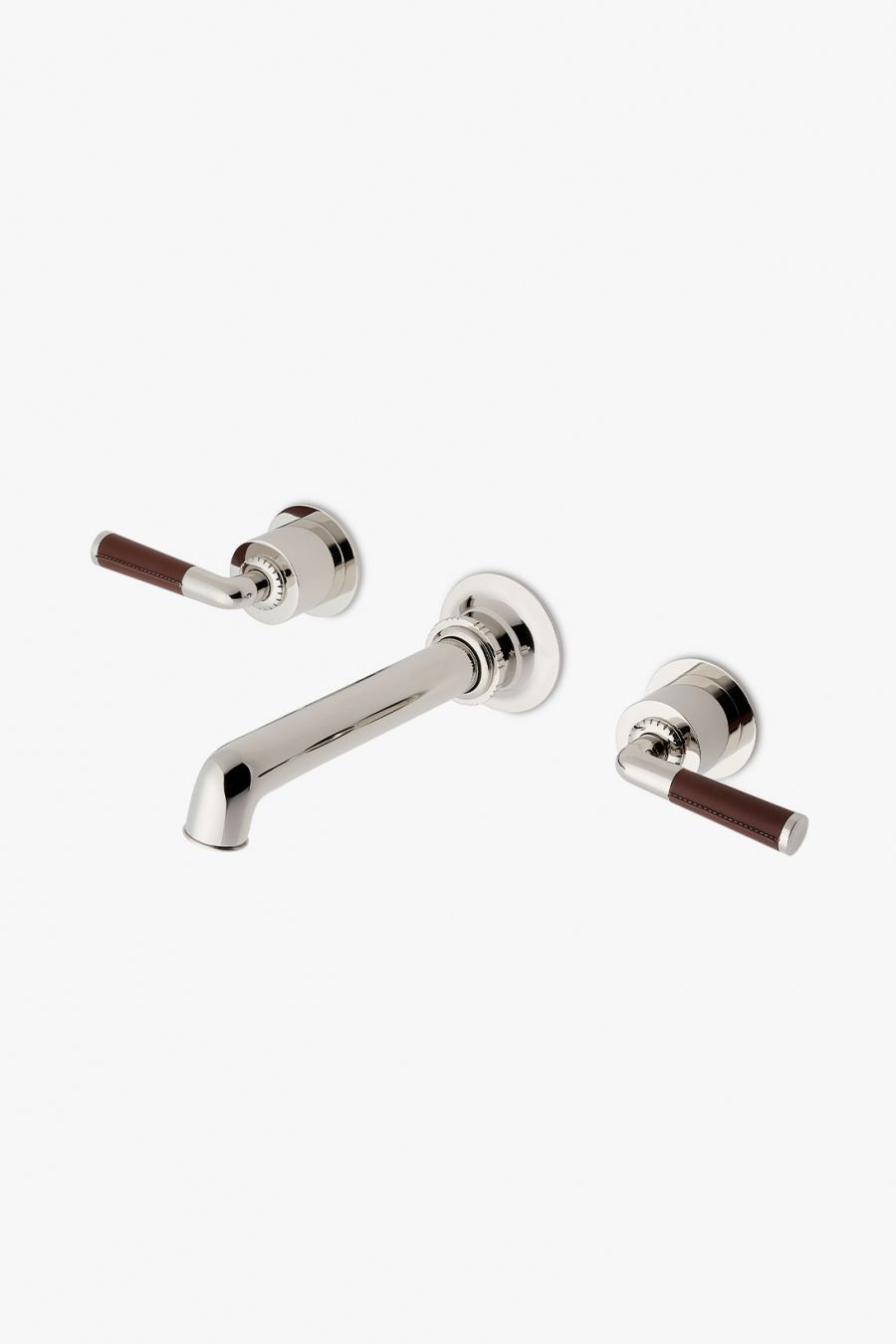Henry Chronos Wall Mounted Lavatory Faucet with Leather Lever Handles