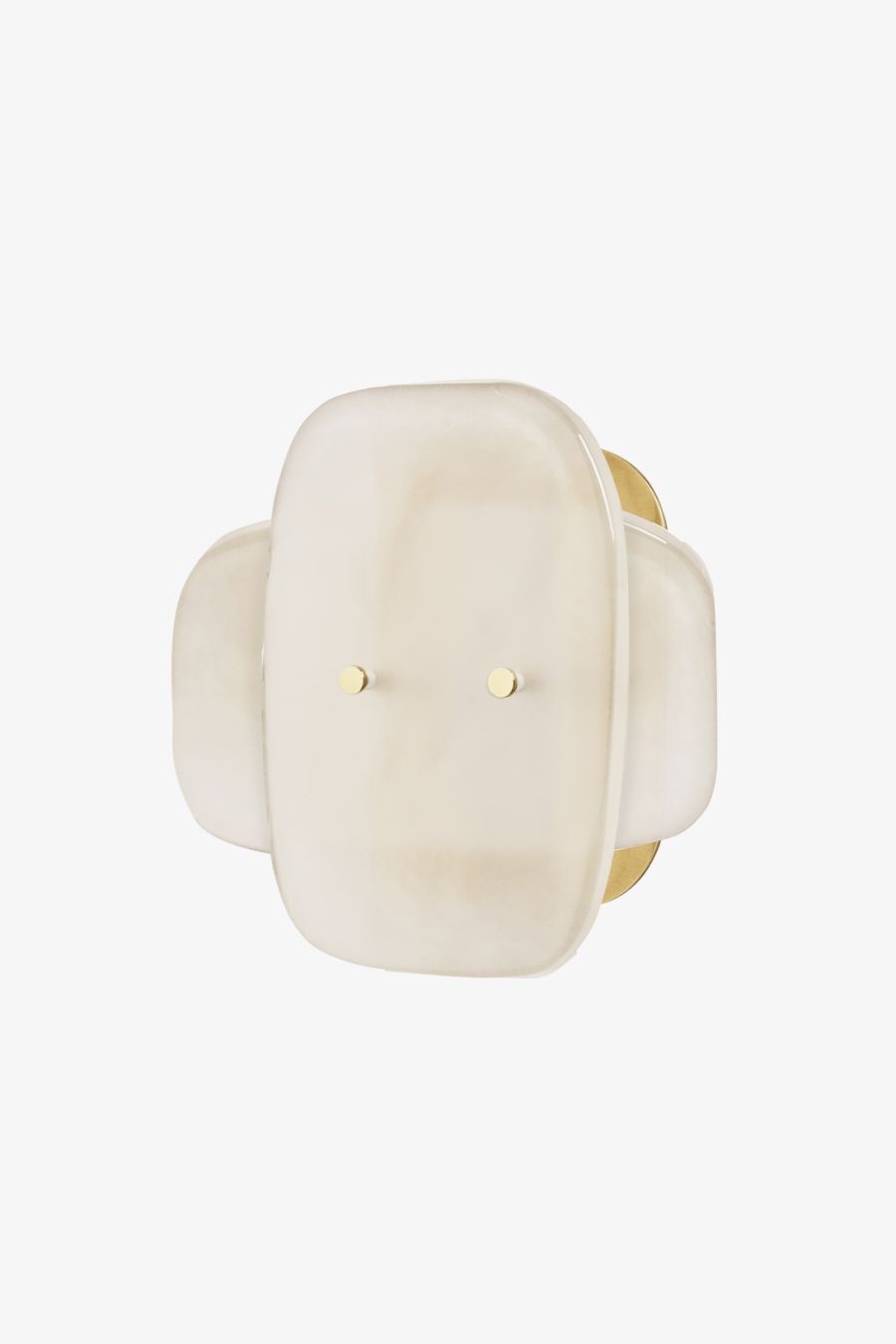 Simona Ceiling Flush Mount with Double Murano Glass Diffusers