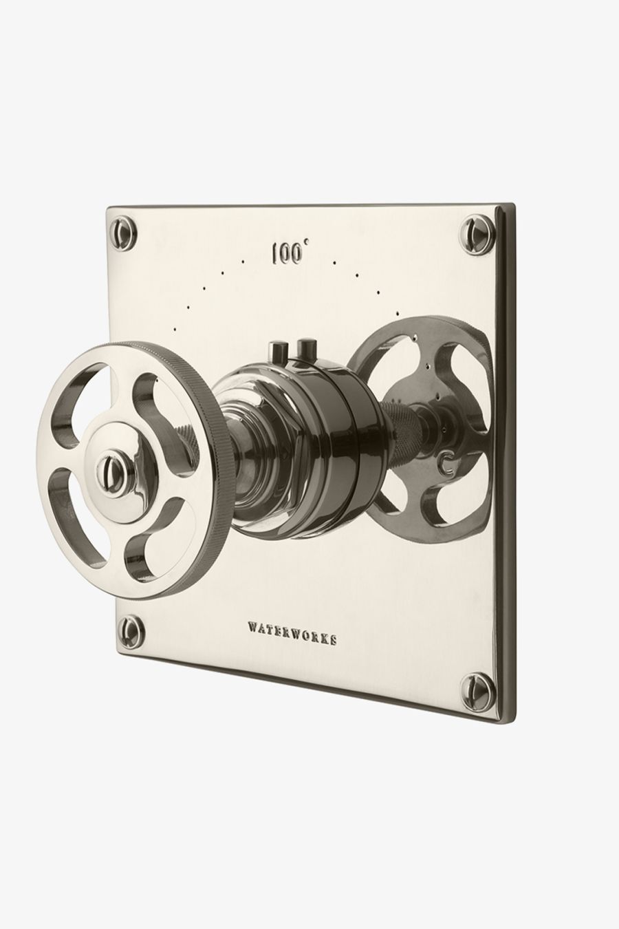 R.W. Atlas Thermostatic Control Valve Trim with Metal Wheel Handle
