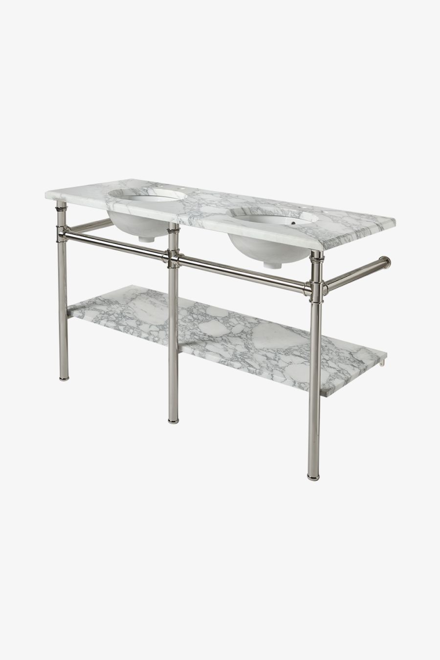 Henry Metal Round Double Three Leg Washstand 54 15/16" x 20" x 31 3/4" - BASE ONLY