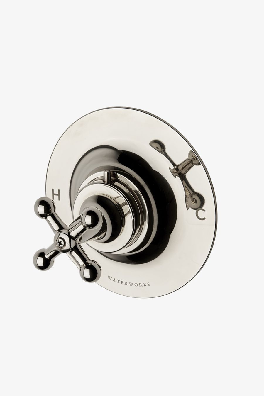 Dash Thermostatic Control Valve Trim with Metal Cross Handle