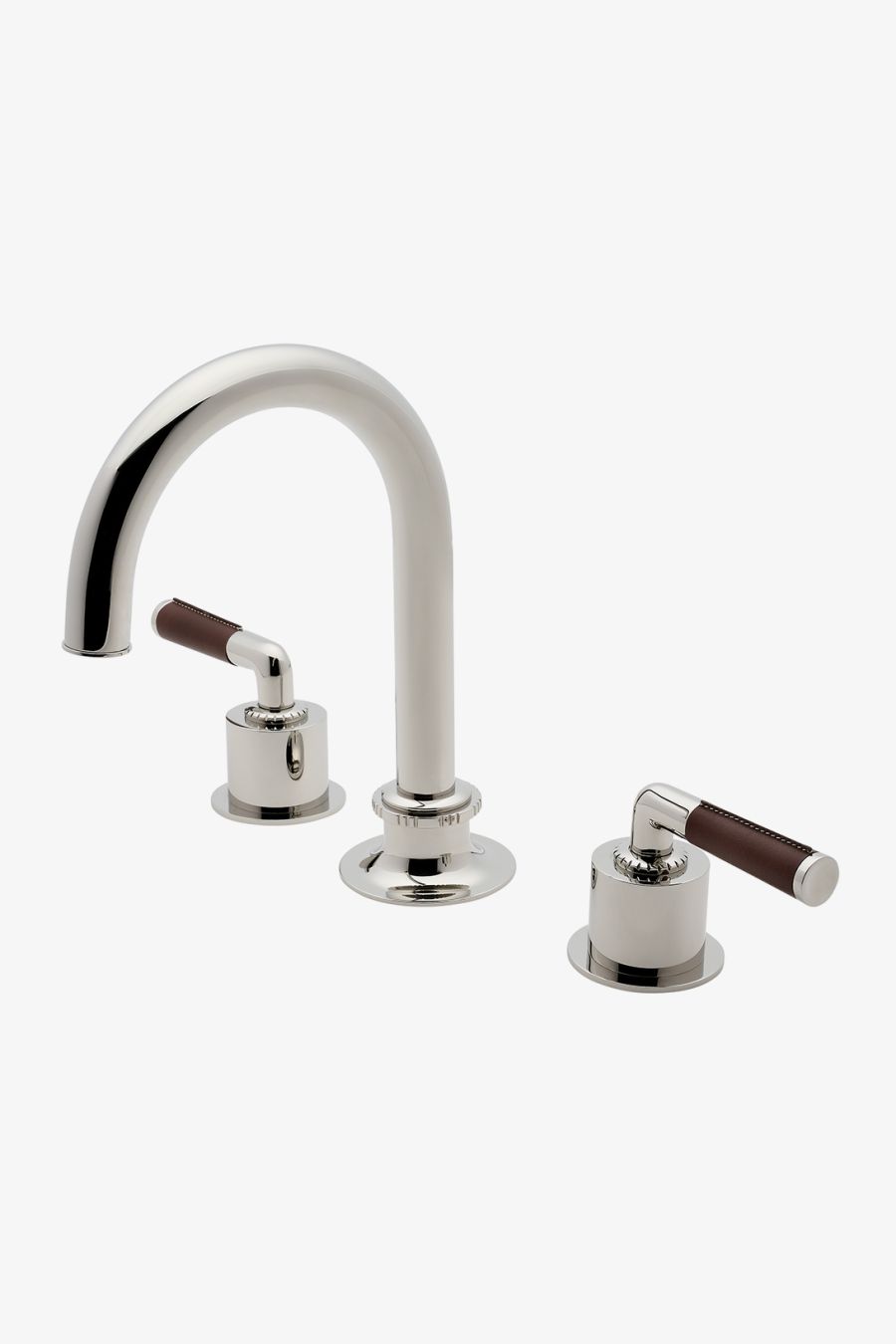 Henry Chronos Gooseneck Lavatory Faucet with Leather Lever Handles