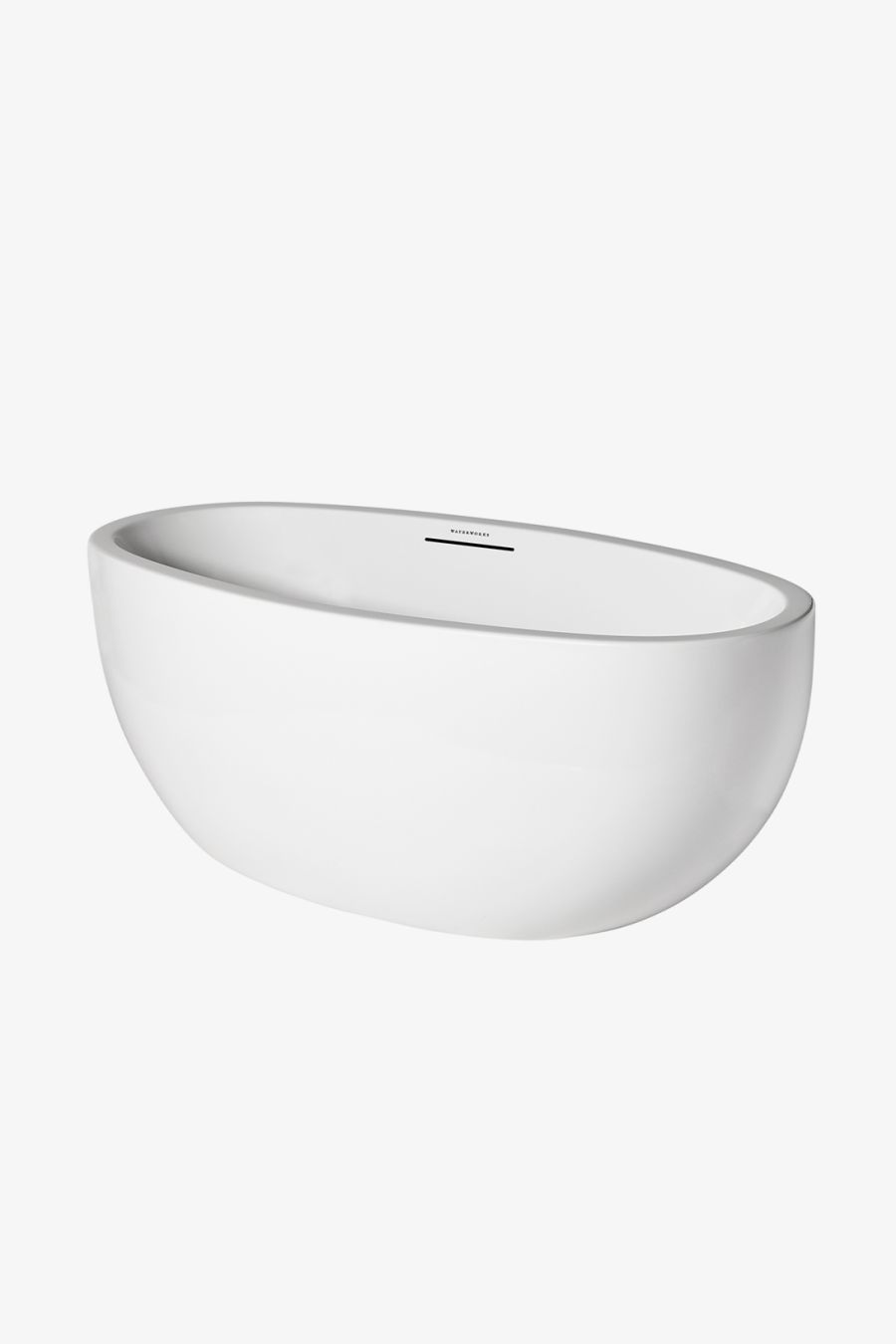 Styli 66" x 32" x 24" Freestanding Acrylic Oval Bathtub