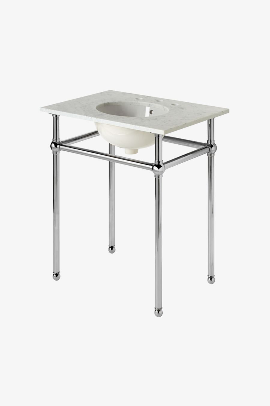 Universal Four Leg Single Washstand Packaged with Sink and Slab Top 30" x 21" x 32 3/4"
