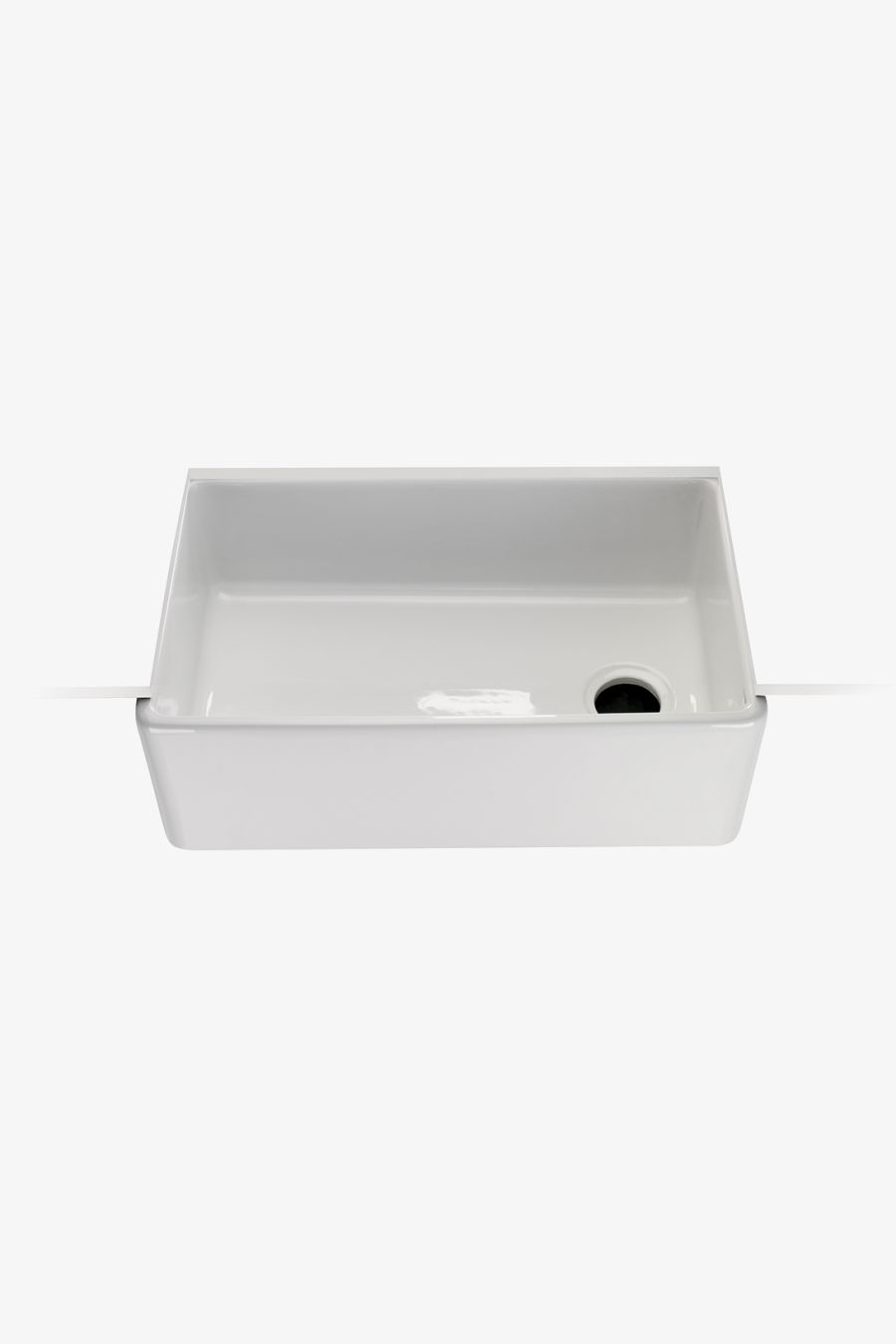 Clayburn 29 3/4" x 17 7/8" x 10" Fireclay Farmhouse Apron Kitchen Sink with End Drain