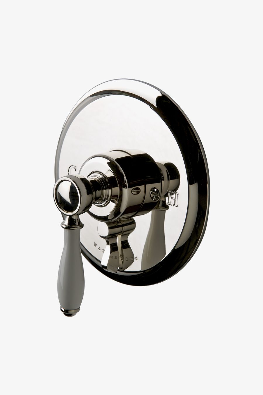 Easton Classic Pressure Balance with Diverter Trim with White Porcelain Lever Handle