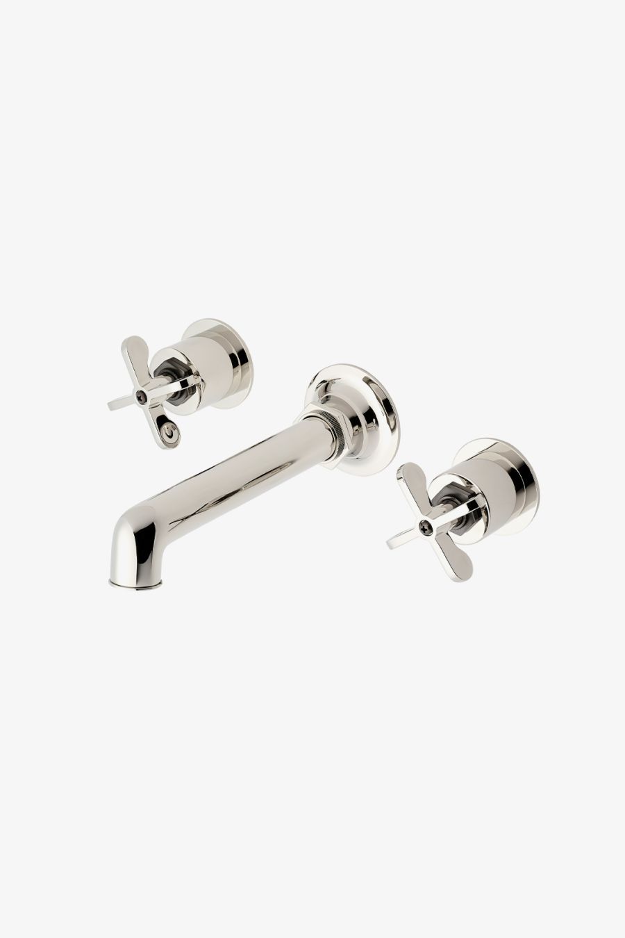 Henry Wall Mounted Lavatory Faucet with Two-Tone Cross Handles