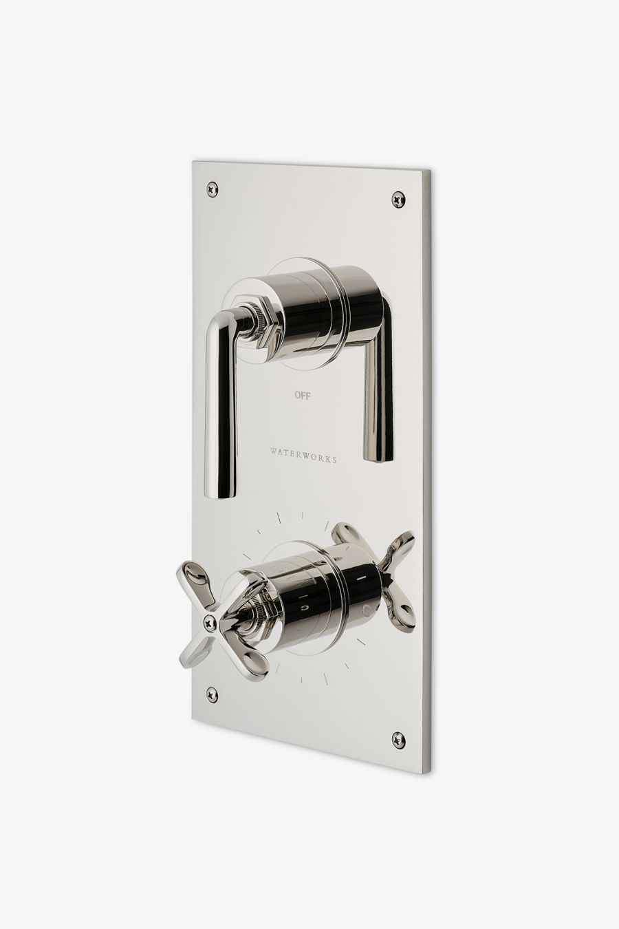 Henry Integrated Thermostatic and Volume Control Trim with Cross and Lever Handles