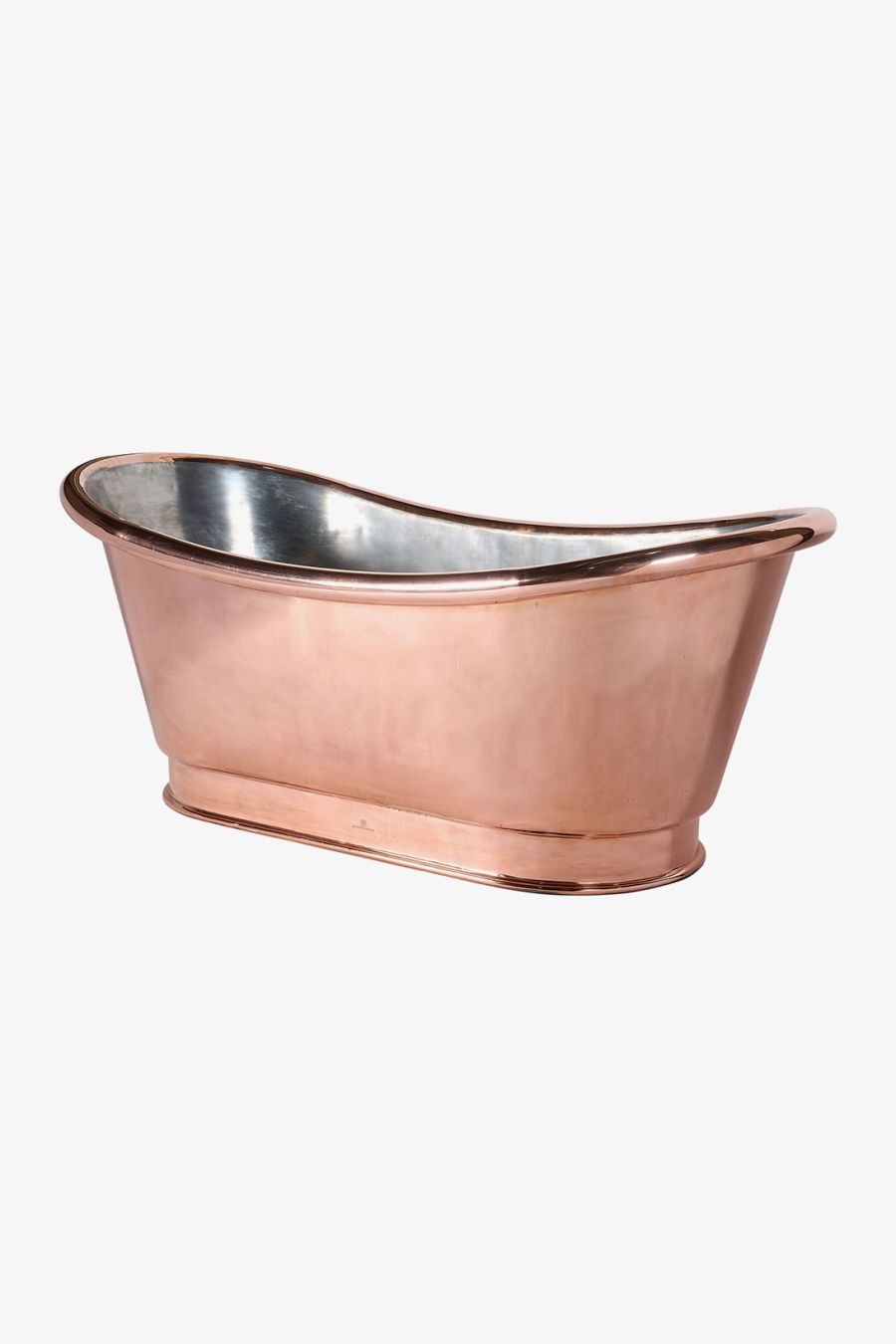 Clothilde 70" x 33" x 29" Freestanding Oval Copper Bathtub