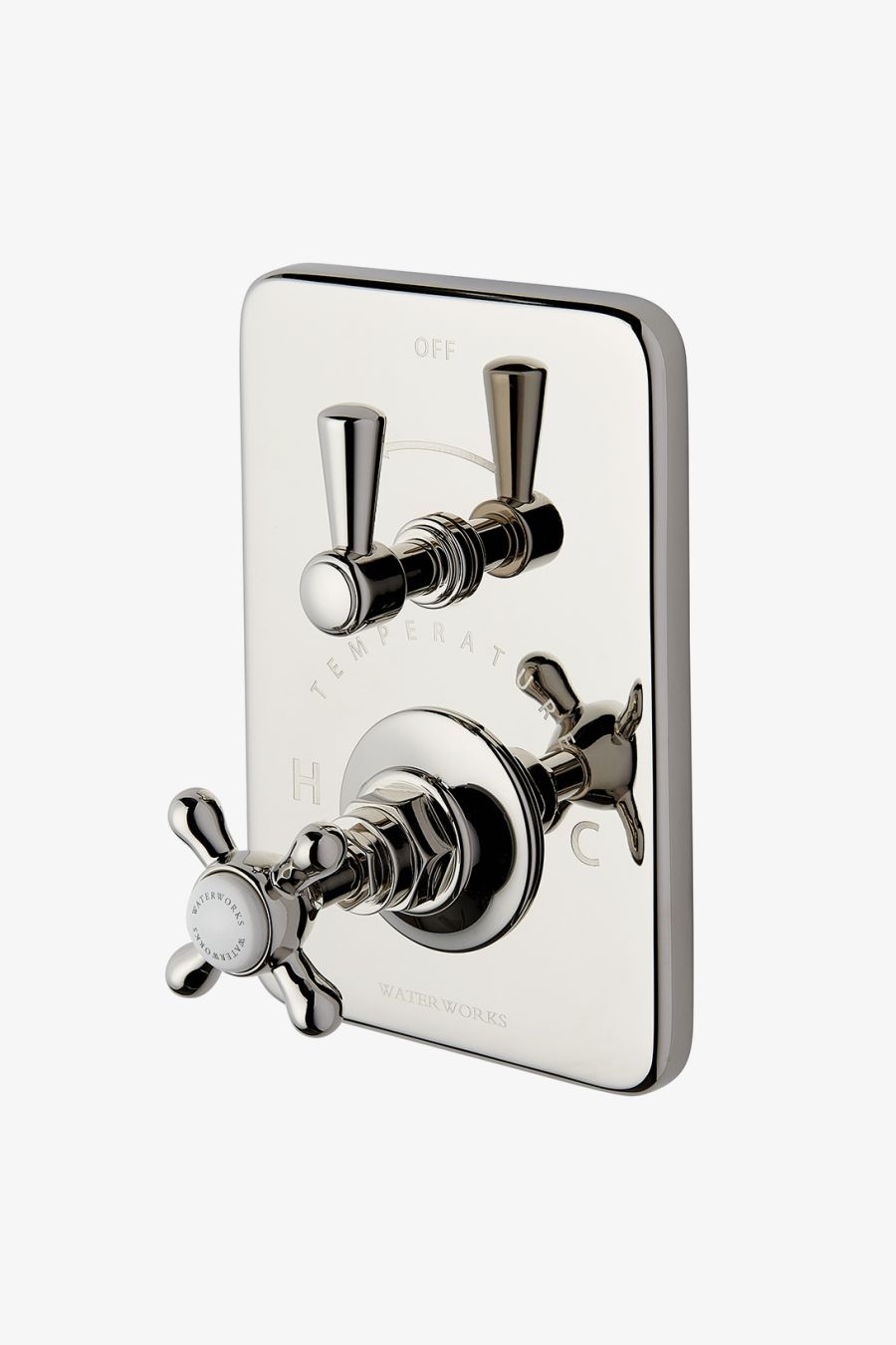 Highgate Integrated Thermostatic and Volume Control Trim with Cross Handle